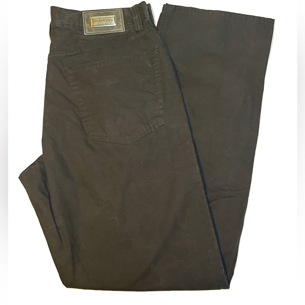 Hugo Boss Men’s Black Cotton Pants – Size 33/32